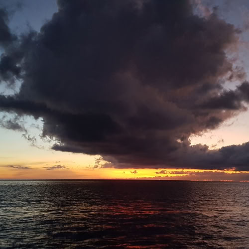 Wolken St. Lucia Karibik