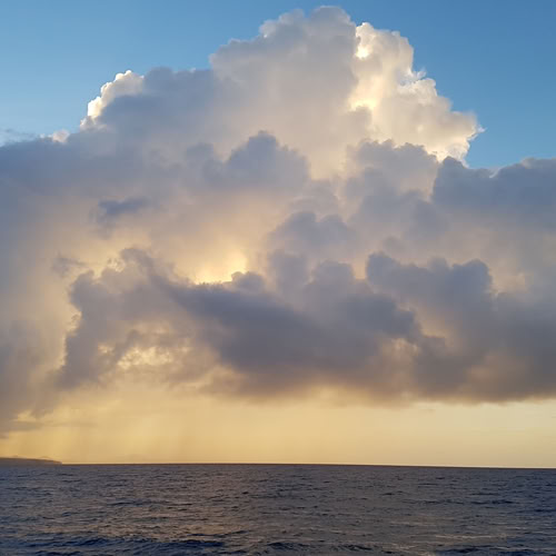 Wolken St. Lucia Karibik