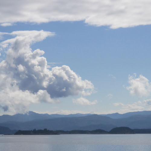 Wolken Eismeer Norwegen