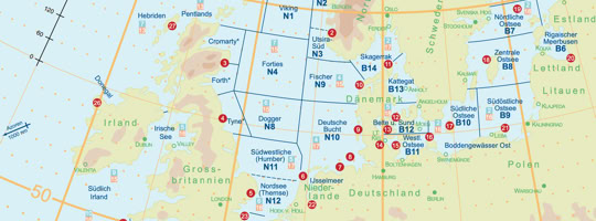 Bordwetterkarte Nr.9